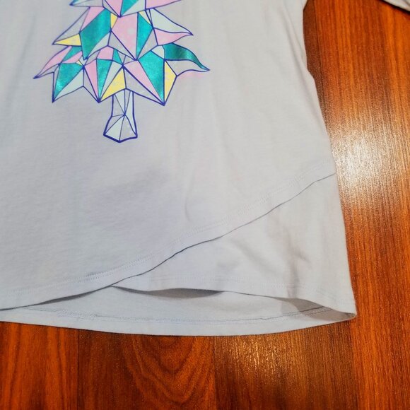 Girls' Lands' End L/S Curved Hem Graphic Tee, Size L (10-12), EUC - Picture 4 of 12